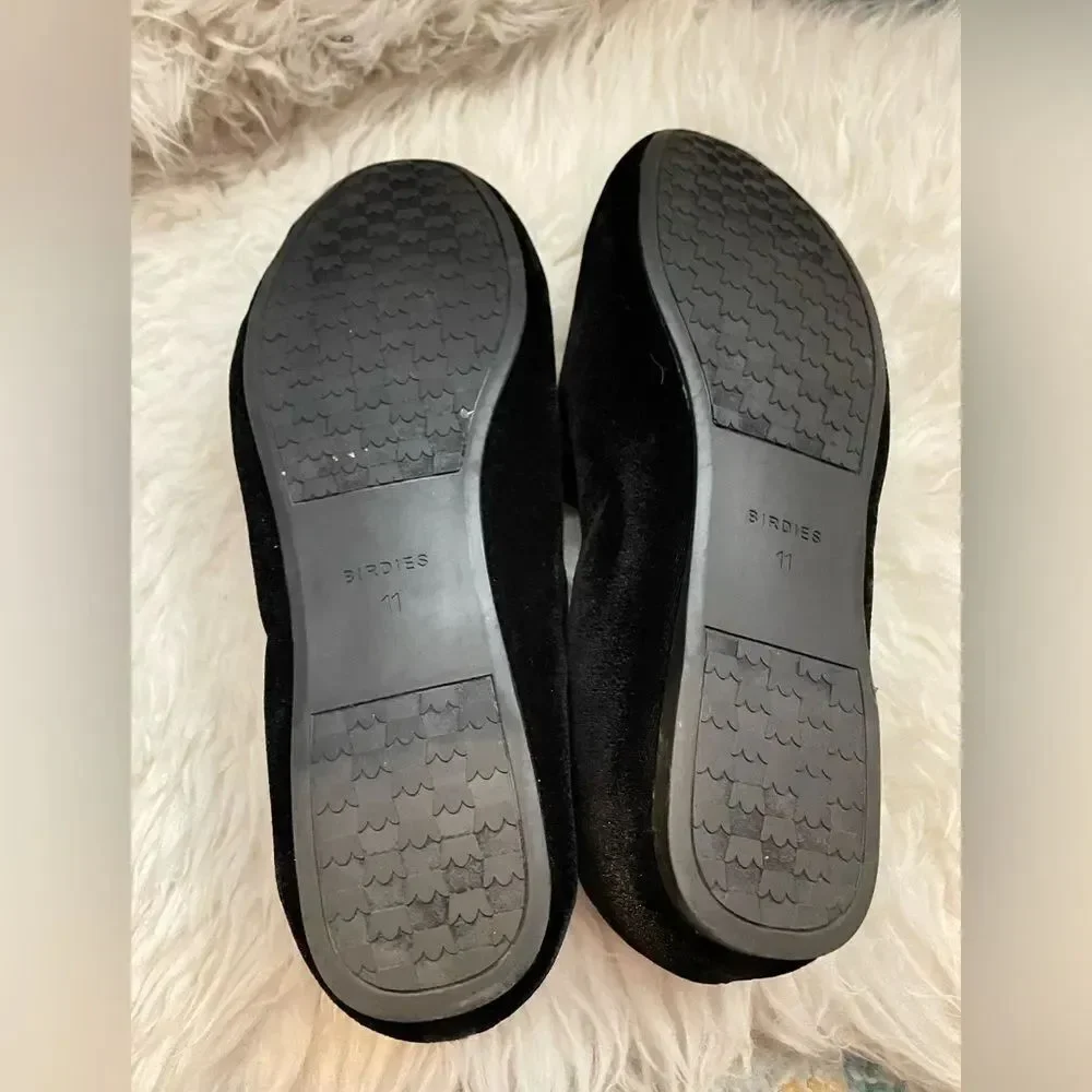 Birdies Black Velvet Loafers Women’s 11